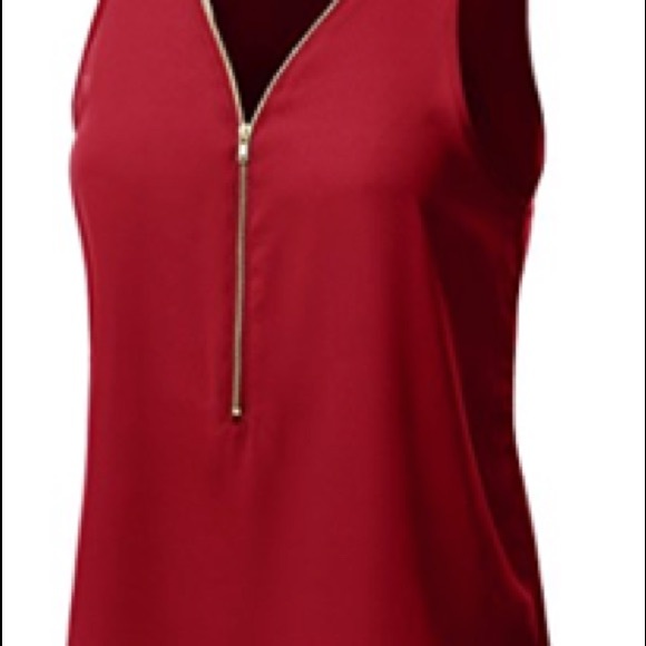 🛍 Zip Up Blouse. - Picture 2 of 4